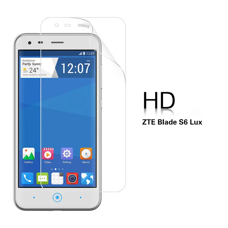 Передняя ЖК HD прозрачный глянцевый пленка для ZTE Blade S6 Lux 5 с антибликовым
