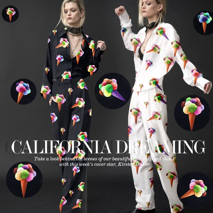 Шелковый двойной креп шелк ткань платье-футболка платье Красочные Мороженое