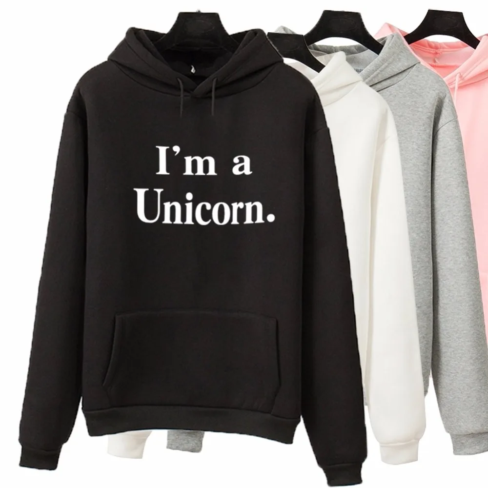 Женский свитшот с длинным рукавом I'm A Unicorn Осенний Повседневный пуловер