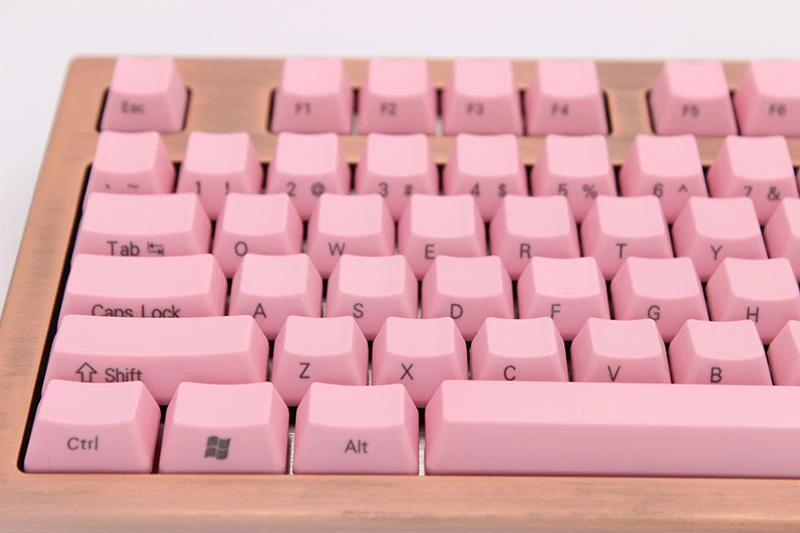 IDOBAO розовая механическая клавиатура 87 ключ OEM Pbt Keycap Ретро лазерная гравировка боковая печать игровая тастатура Cherry Mx Gh60 Dota 2