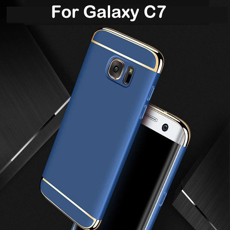 Чехол 3 в 1 для samsung Galaxy C7 C7000 чехол жесткая накладка на заднюю панель 360 градусов