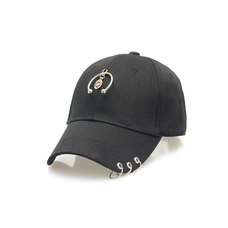 Хип-хоп Кепки хлопок Бейсбол шляпа с металлическим кольцом для Snapback дружище Кепки Gorras