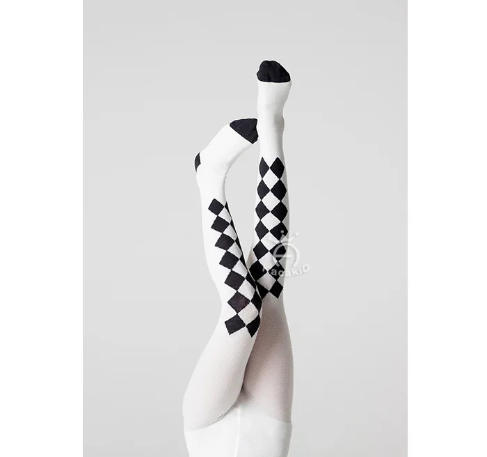 Calcetines Altos Para Ninas Детские колготки для девочек на осень и весну 100% из хлопка с