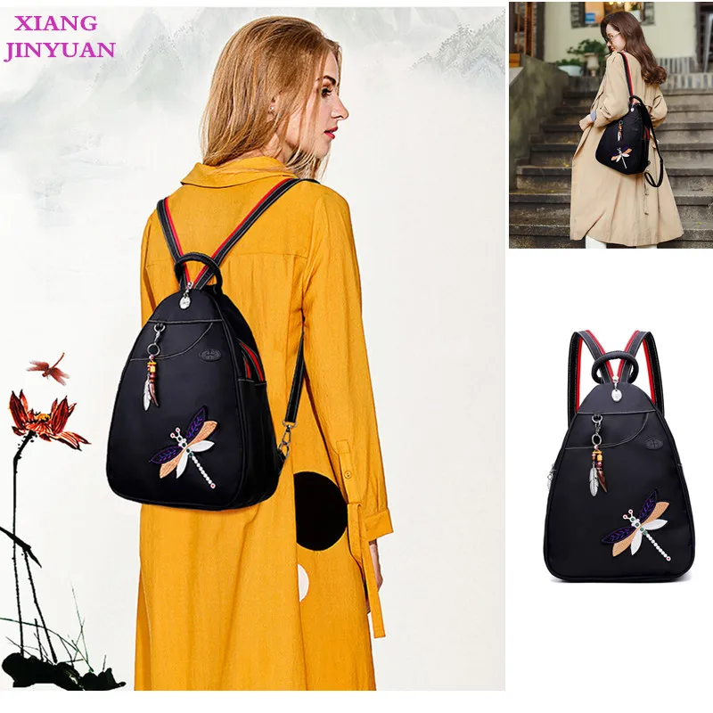 2017 Осень новый водонепроницаемый рюкзак в стиле Оксфорд Этническая изящная