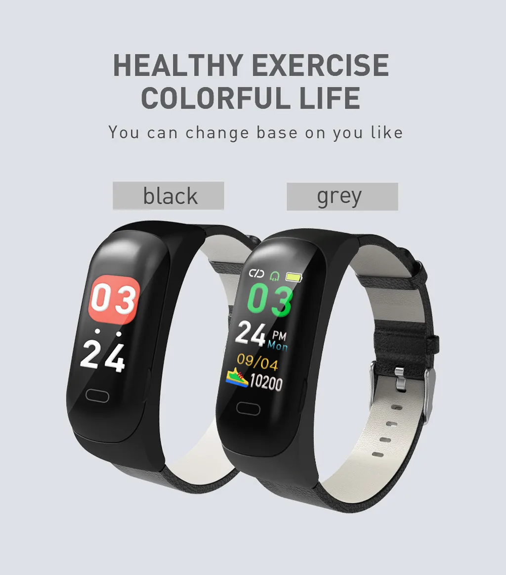 Смарт часы W1 # с пульсометром тонометром фитнес трекером поддержкой