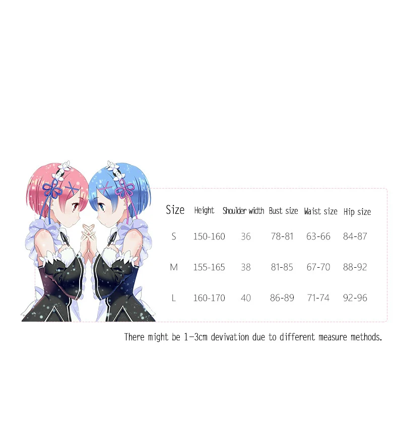 [Черная пятница] Remu Re Zero Life в другом мире от Косплей Хэллоуин маскарадный костюм