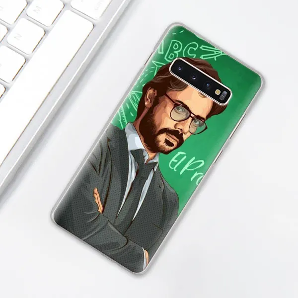 La Casa de papel чехол для телефона для samsung Galaxy S10e S10 плюс S7 S8 S9 Plus, Note 8, 9, 10, плюс S10 5G M20 M30 жесткий чехол Coque - Цвет: 004