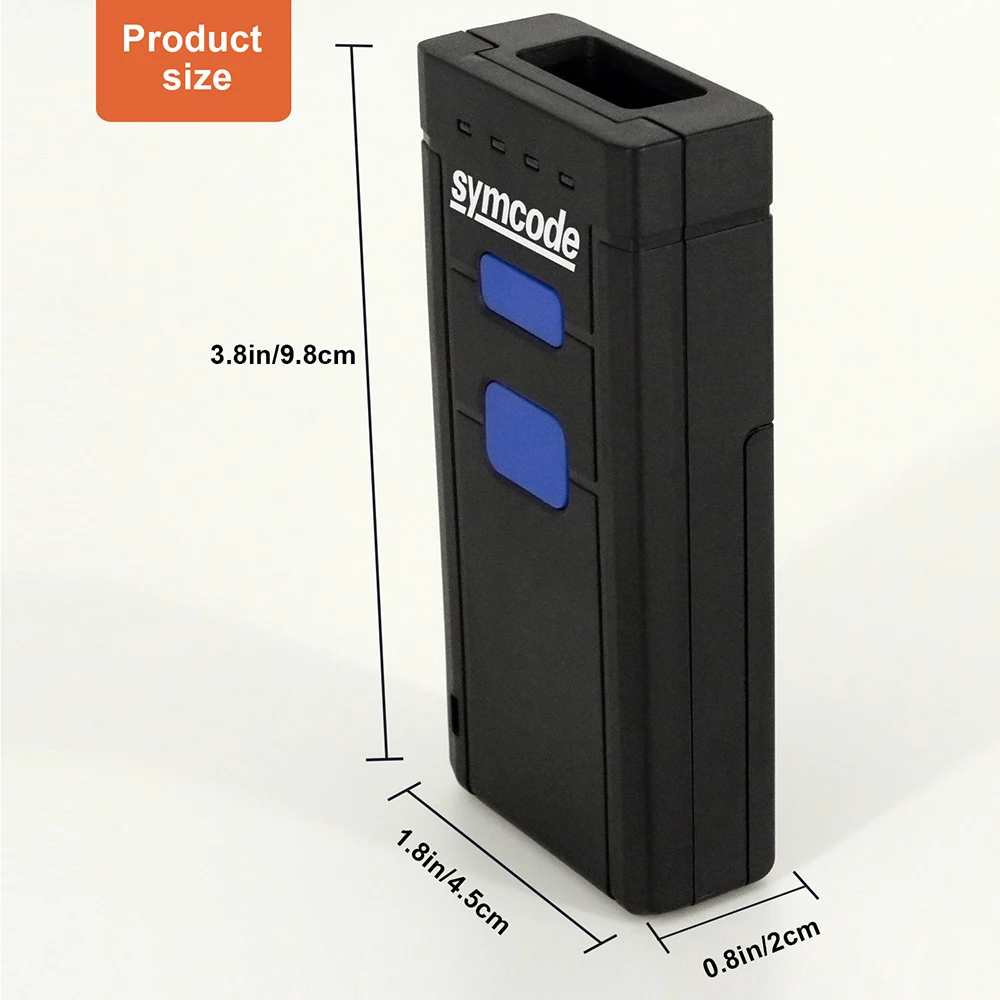 Bluetooth сканер штрих кода 1D лазерный Портативный USB 2 4G беспроводной считыватель