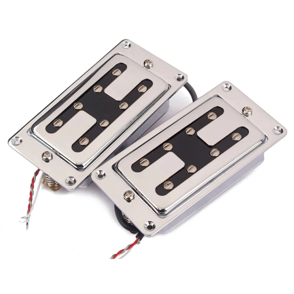 Silver Humbucker Pickup Adjustable Pole Piece w/ Screw for LP Guitar Parts | Спорт и развлечения