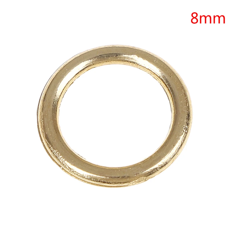Gold 8mm 100 шт./лот бюстгальтер кольца крючки-слайдеры Lingeria регулятор нижнее белье аксессуары серебро/золото/розовое золото торговля - Цвет: Gold 8mm