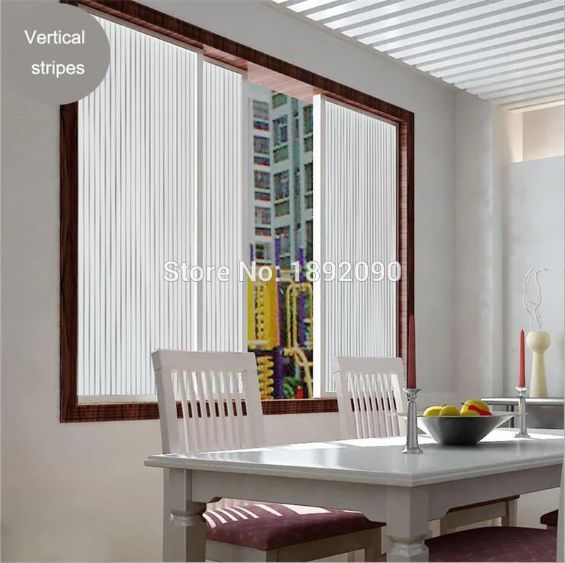 

45/60/90*200 cm Blinds pattern decorative window film.self-adhesive vinyl frosted glass sticker.opaque window foil for bathroom