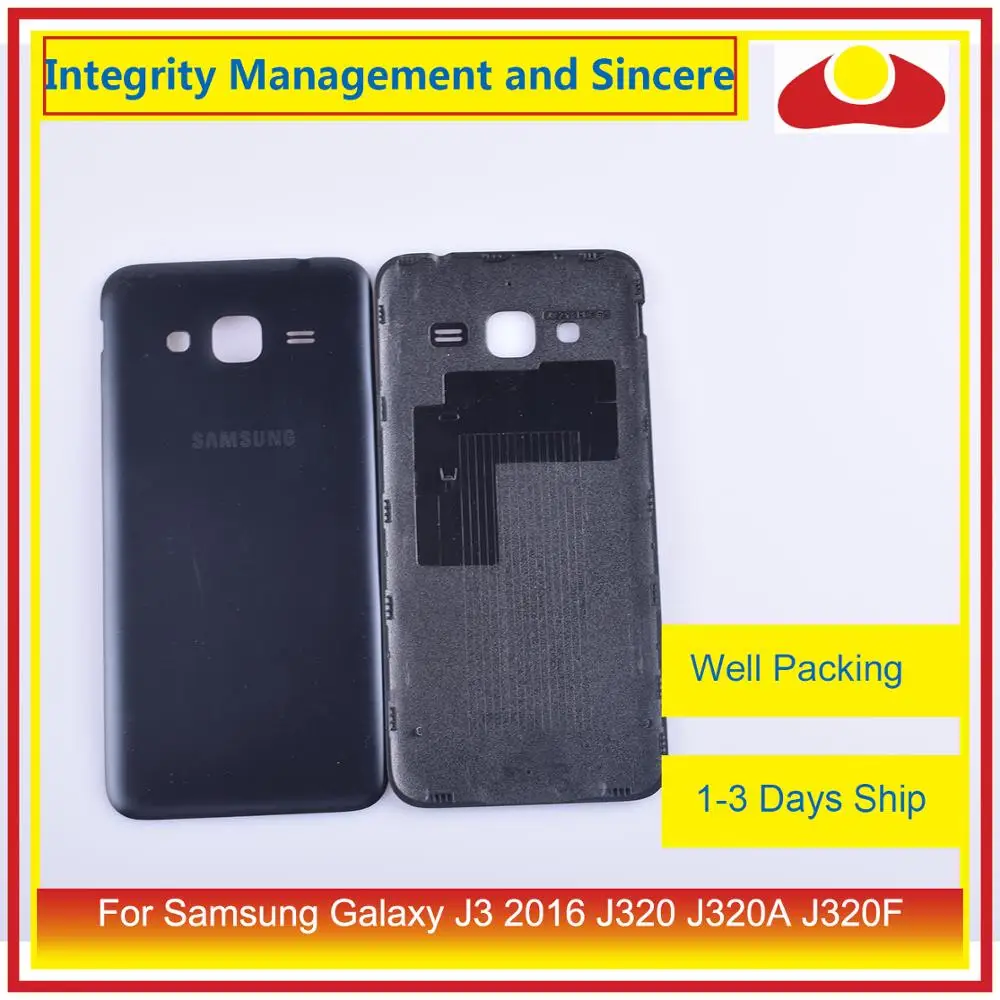 10 шт./лот для Samsung Galaxy J3 2016 J320 J320A J320F J320M J320FN корпус батарейного отсека задняя