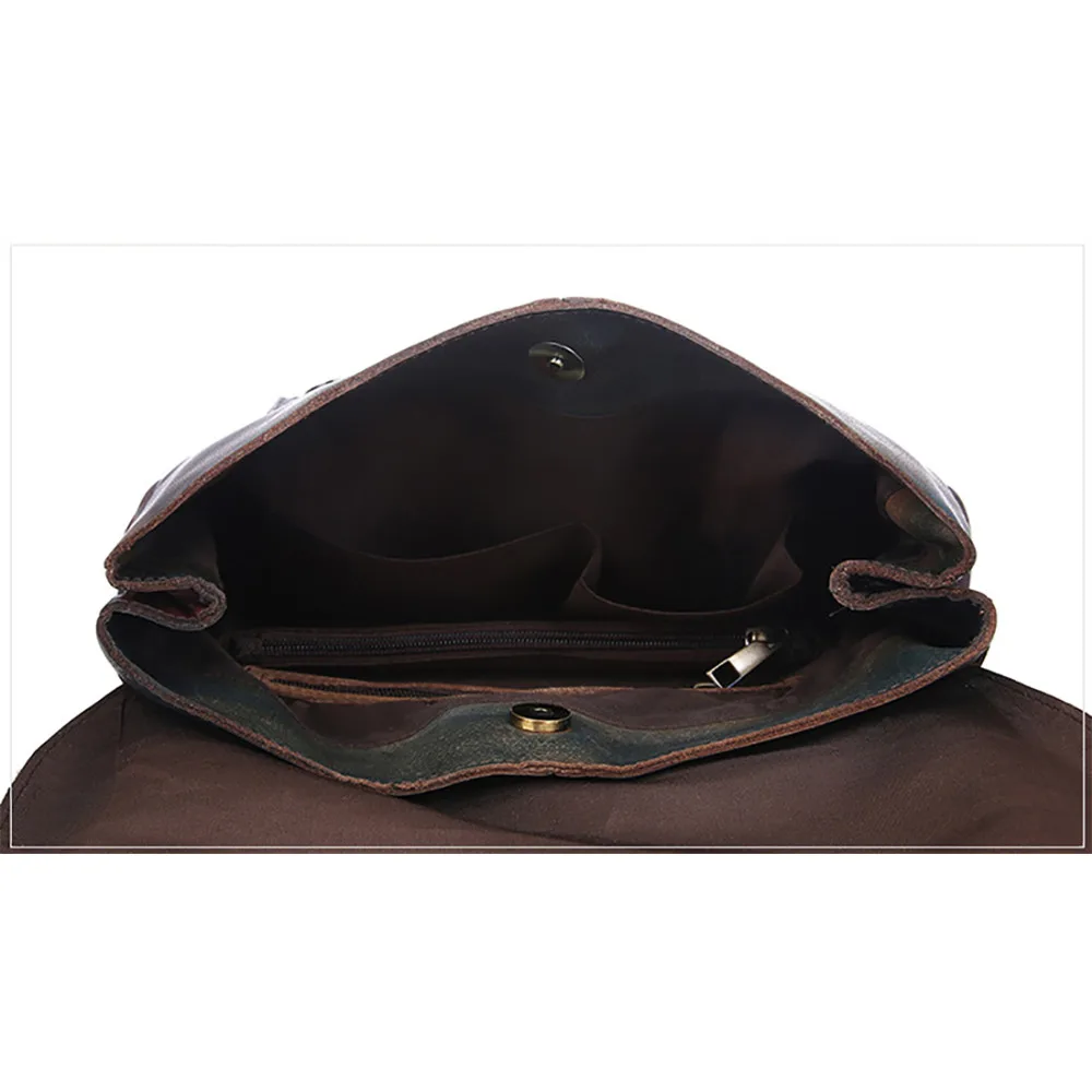 Новый тренд рюкзак из натуральной воловьей кожи для мужчин и женщин повседневный