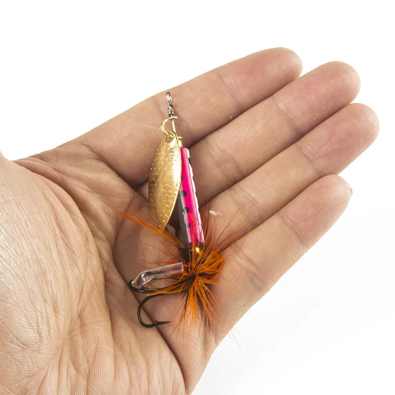 HASIKI Metal Spoon Fishing Lure 6.6g Bass Baits Silver Gold With Quality Treble Hooks | Спорт и развлечения