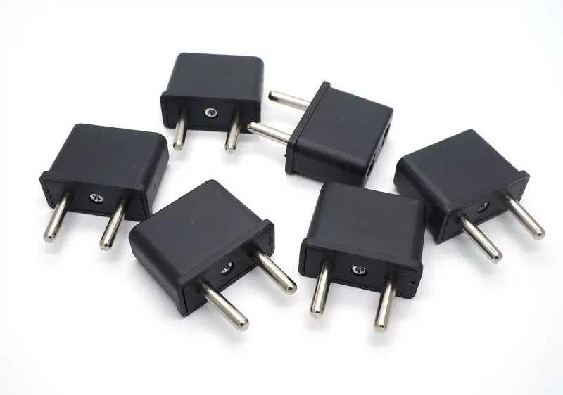 Дорожный конвертер адаптер США в ЕС AC штепсельная вилка бытовые вилки черный