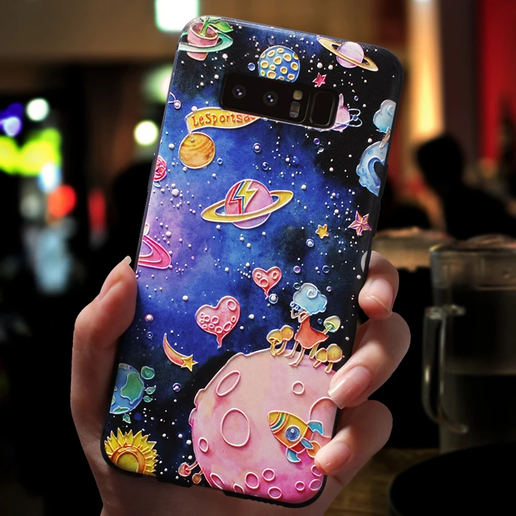 3D звезда с тиснением и изображением TPU Защитный чехол для samsung Galaxy M10 M20 J2 J3 J5 J7 Prime Neo S10e S10 плюс J4 J6 J8 чехол мягкий