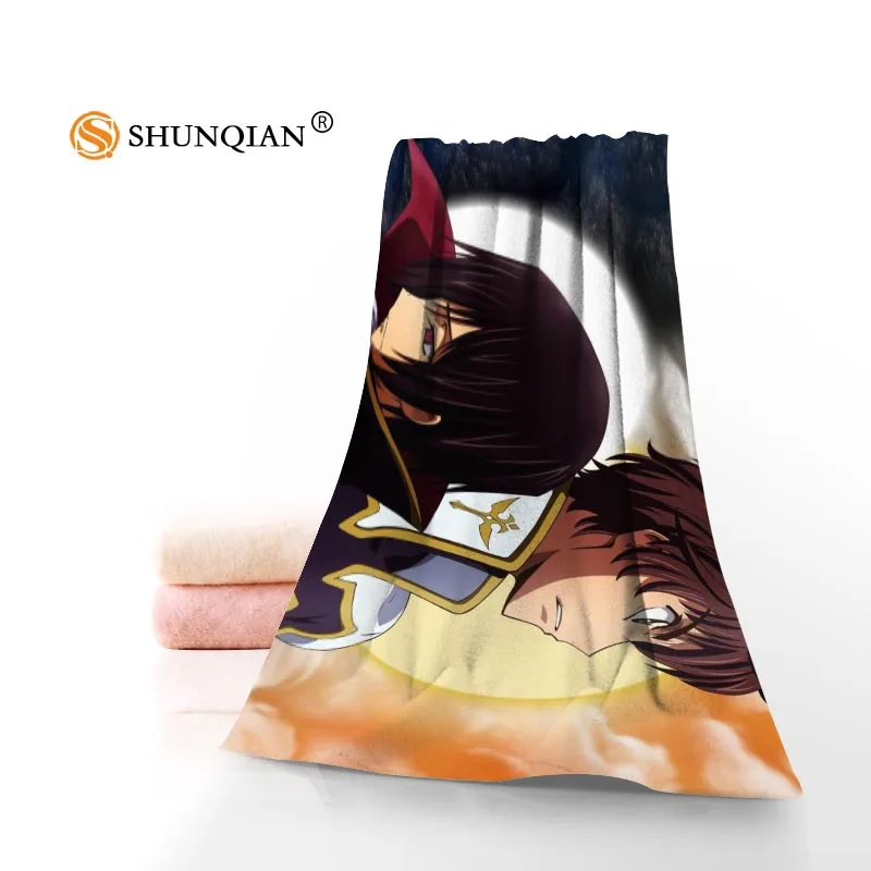 Новый пользовательский Code Geass полотенце с принтом Хлопковое полотенце/банные