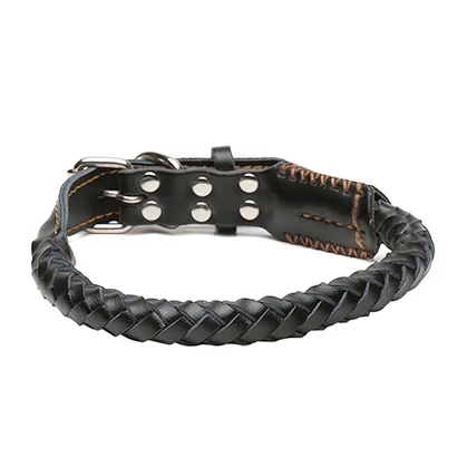 Розничная продажа высокое качество ошейник из натуральной бычьей кожи