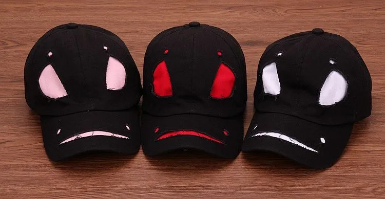 HATLANDER, модная уличная хлопковая кепка с лицом дьявола, крутая маска монстра, бейсбольная кепка для мужчин и женщин