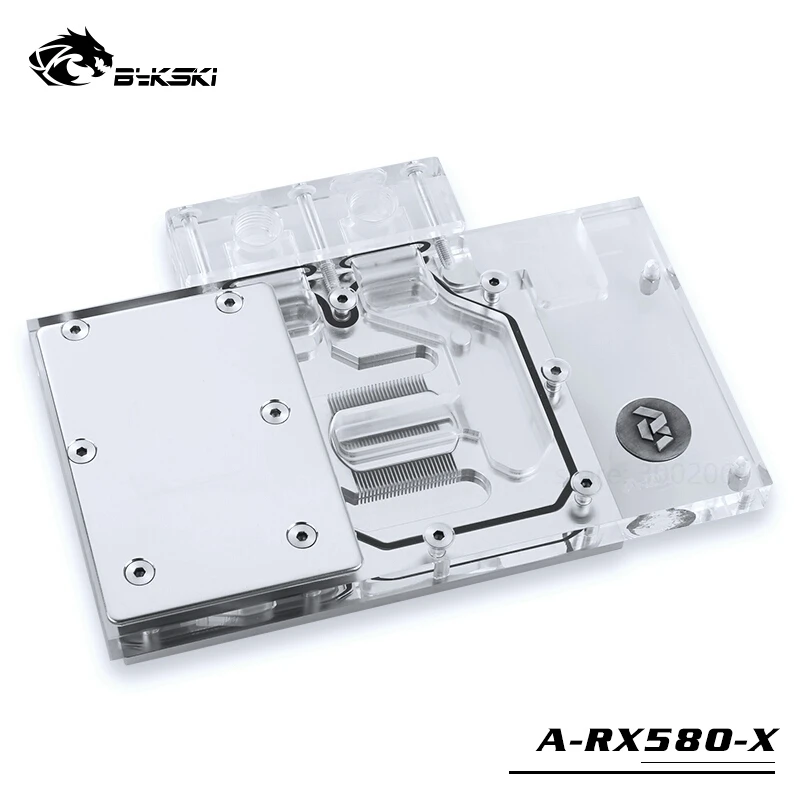 Bykski водяной блок для AMD серия справки RX580 полноразмерная графическая карта медная