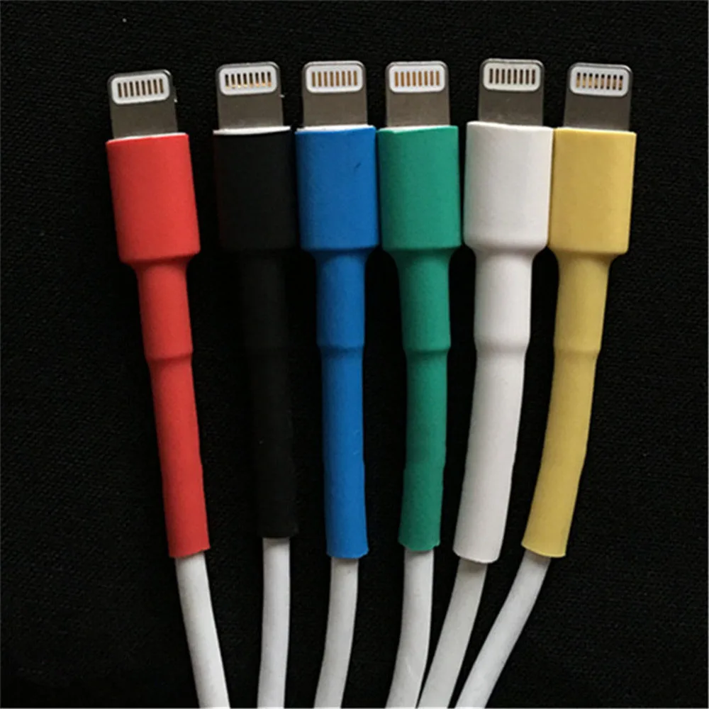 12 шт. одноцветная защита кабеля usb кабель провод органайзер для наушников
