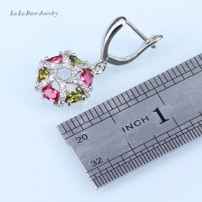 L &amp B зеленый искусственный изумруд Красный Имитация Граната