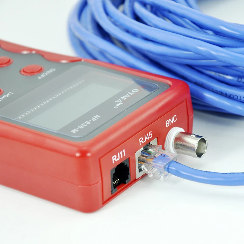 NF-838 RJ45 с байонетным коаксиальным разъемом USB 1394 RJ11 тестер для телефонного кабеля линия Finder короткого замыкания линии сетевой кабель Finder NF_838