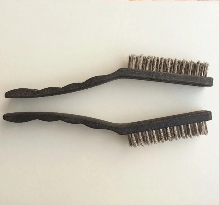 2 шт. зубная проволочная щетка из нержавеющей стали пластиковая ручка для очистки