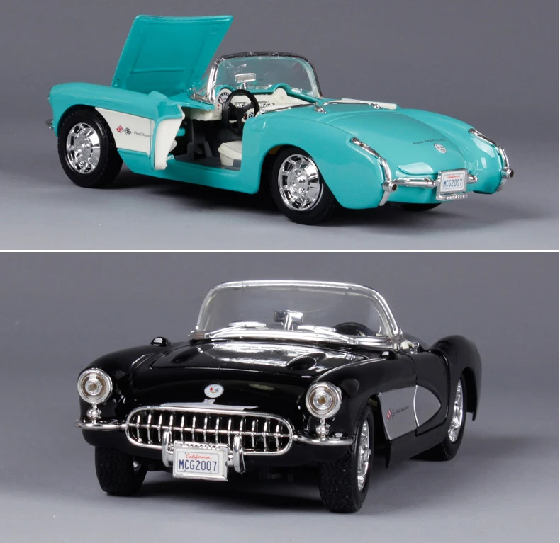 Высокое качество Maisto 1/24 Chevrolet Corvette 1957 литая под давлением модель автомобиля металлическая винтажная игрушка автомобиля с коробкой для детей подарок на день рождения игрушка