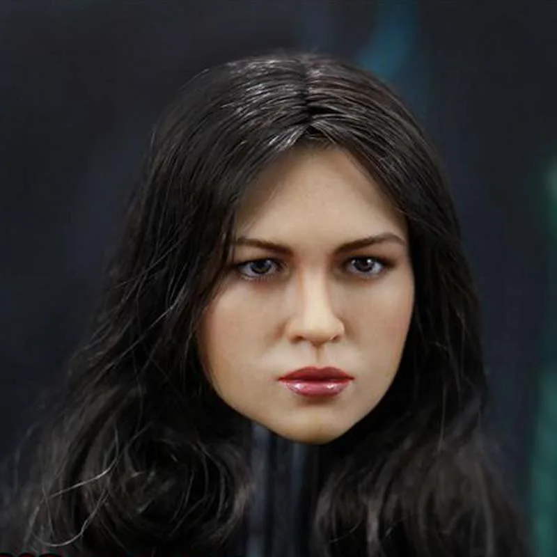 Mnotht игрушки Масштаб 1:6 Euramerican furious женщина голова Лепка JT001 Женщина солдат резьба