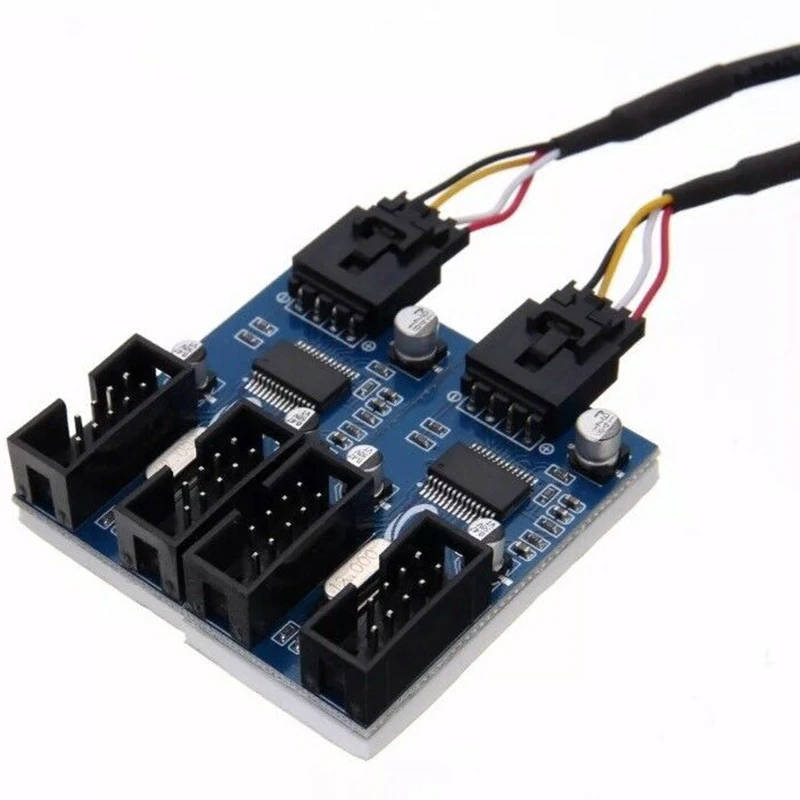Motherboard Usb 9Pin Header 1 To 4 Splitter Port Multiplier 30Cm Extension Cable | Компьютеры и офис