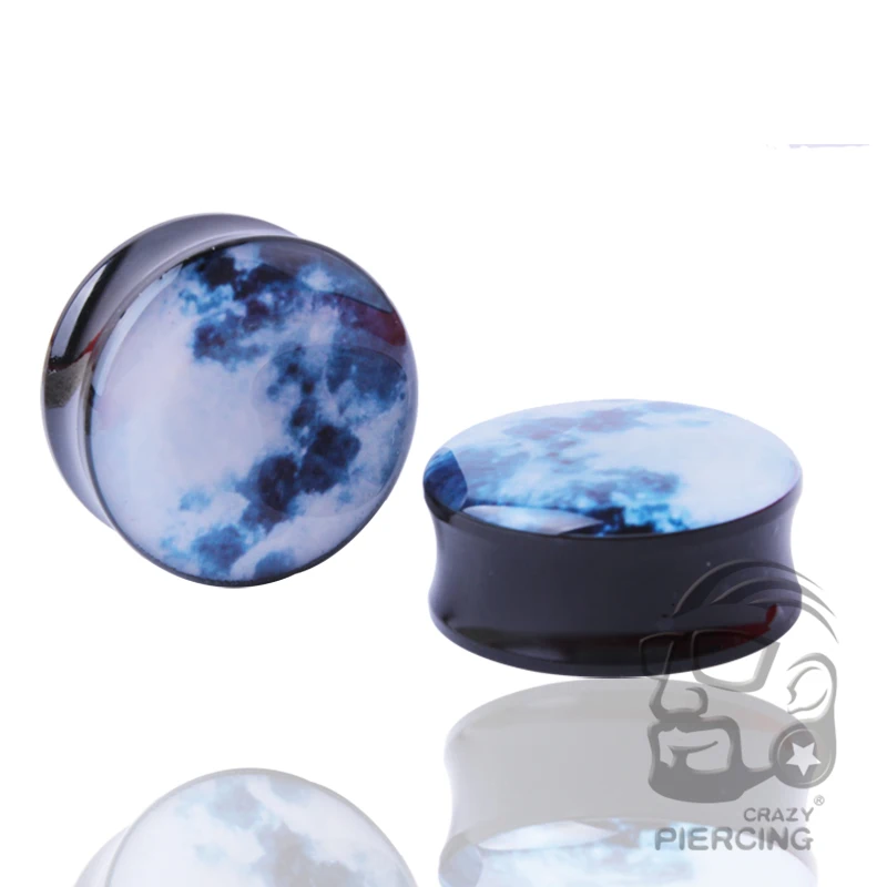 2 шт. модные акриловые ушные пули туннель дымчатые горы ушной Калибр дизайн