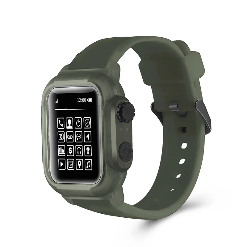 Новинка для Apple Watch 4 40-44 мм водонепроницаемый силиконовый спортивный ремешок для Apple Watch Series 4 ремешок с защитным чехлом