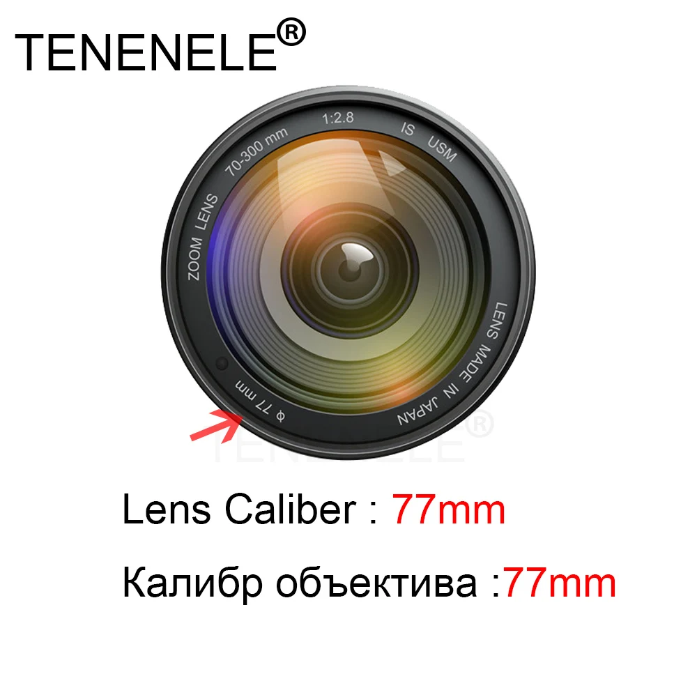 Крышка объектива камеры TENENELE 40 5 49 52 58 62 72 77 82 мм Защитная крышка для Nikon Sony Fuji Canon EOS