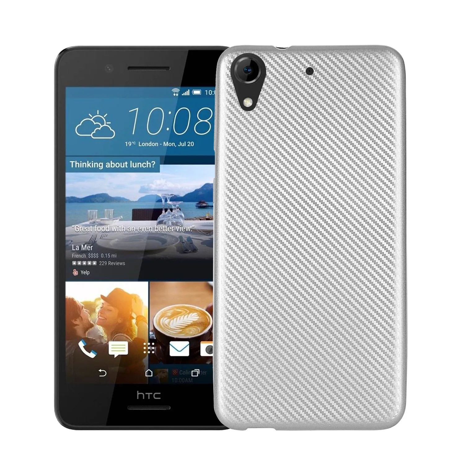 WolfRule For Case HTC 626 Cover Luxury Full Protection Carbon Fiber Brushed Soft SiliconeTPU for Desire Shell D626S |