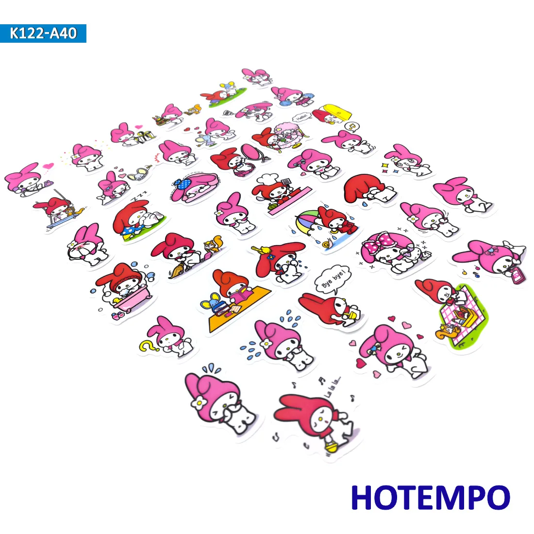 40 шт. Sanrio милые розовые наклейки для девочек, милые наклейки для детей, сделай сам, Детские Канцелярские принадлежности для скрапбукинга, дневник, наклейки Pegatinas