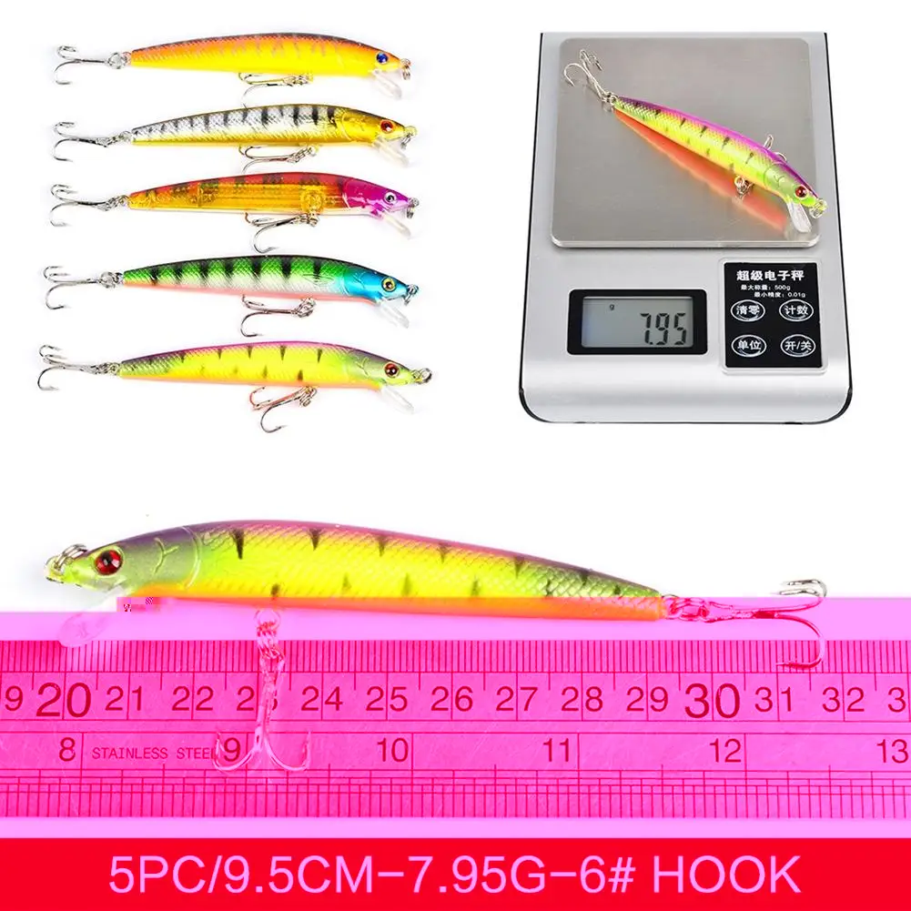 Нет 43 шт. красочные приманки для рыбалки снасть искусственные Minnow имитация рыбы