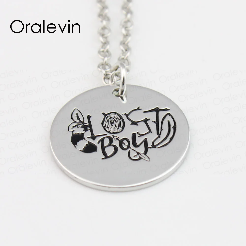 

LOST BOY Pendant Charms Necklace Gift Jewelry 10Pcs/Lot #LN547