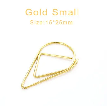 small 50 pcs gold 25 мм/50 шт. бумажные зажимы, офисная бумага для органайзера, держатель бульдога, зажим для фото, держатель, зажим, розовое золото, офисные принадлежности - Цвет: small 50 pcs gold
