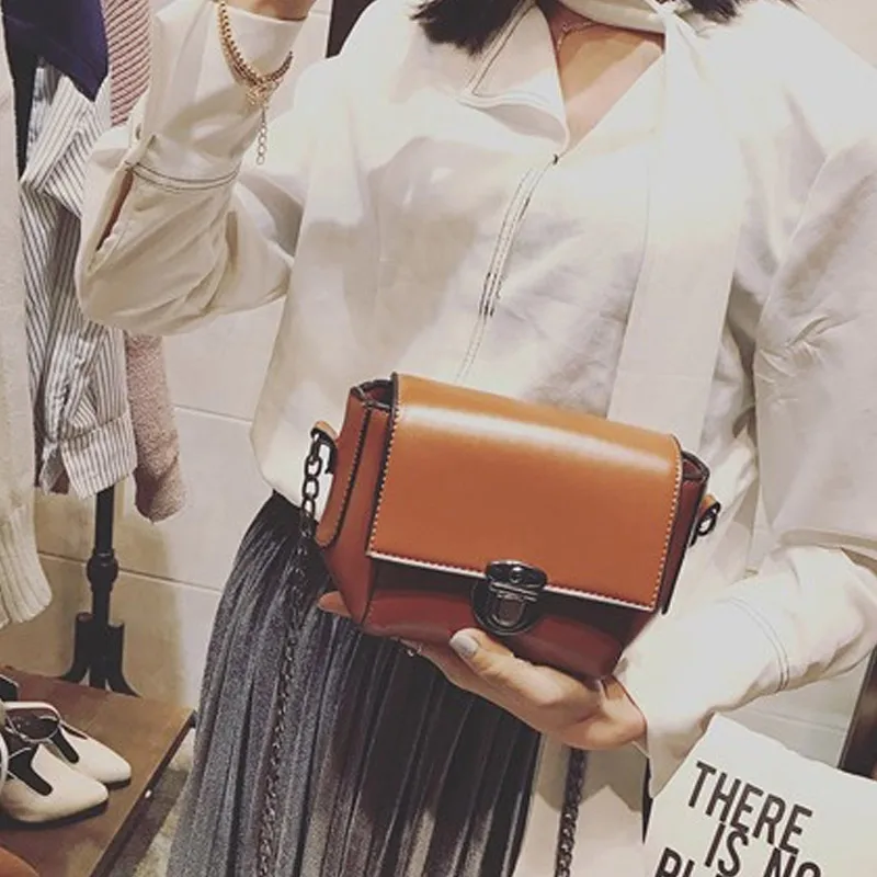 Женская винтажная сумка-мессенджер кожаная повседневная сумка через плечо с