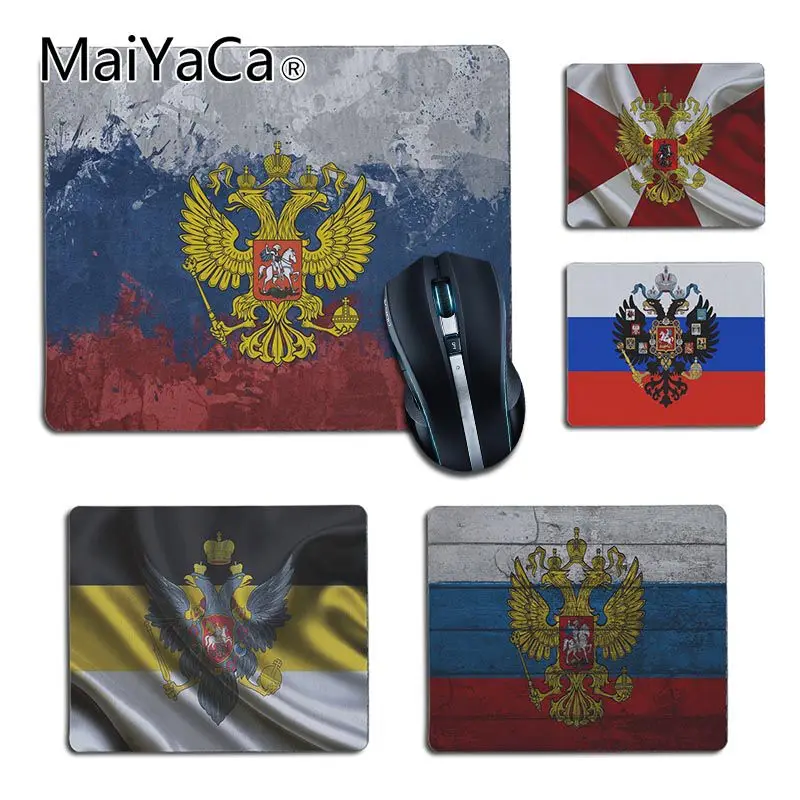 Игровой коврик для мыши MaiYaCa игровой с российским флагом подкладка коврика ПК