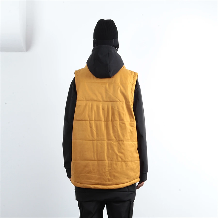 Мужской и женский жилет зимняя куртка без рукавов из мягкого материала уличная