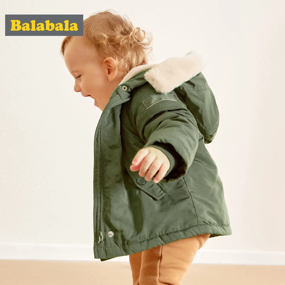 Balabala/пальто для девочек куртки хлопковая одежда с длинными рукавами от 3 до 24