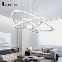 white modern led chandelier for living room bedroom dining room office room lustre led chandelier lighting hanging lamps