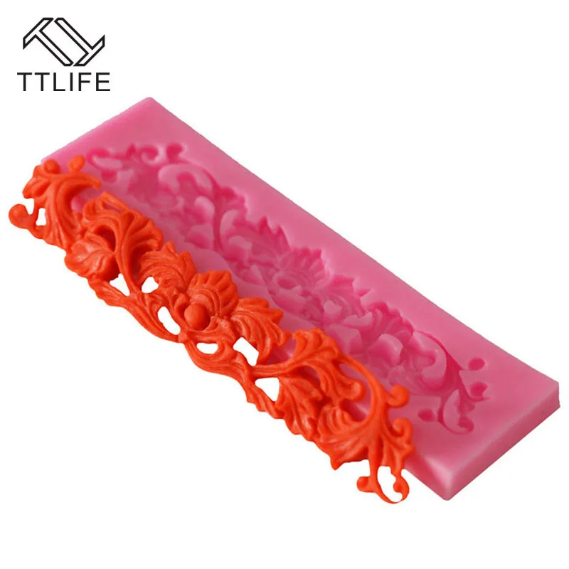 TTLIFE Европейский рельеф кружева силиконовые формы резинка паста для