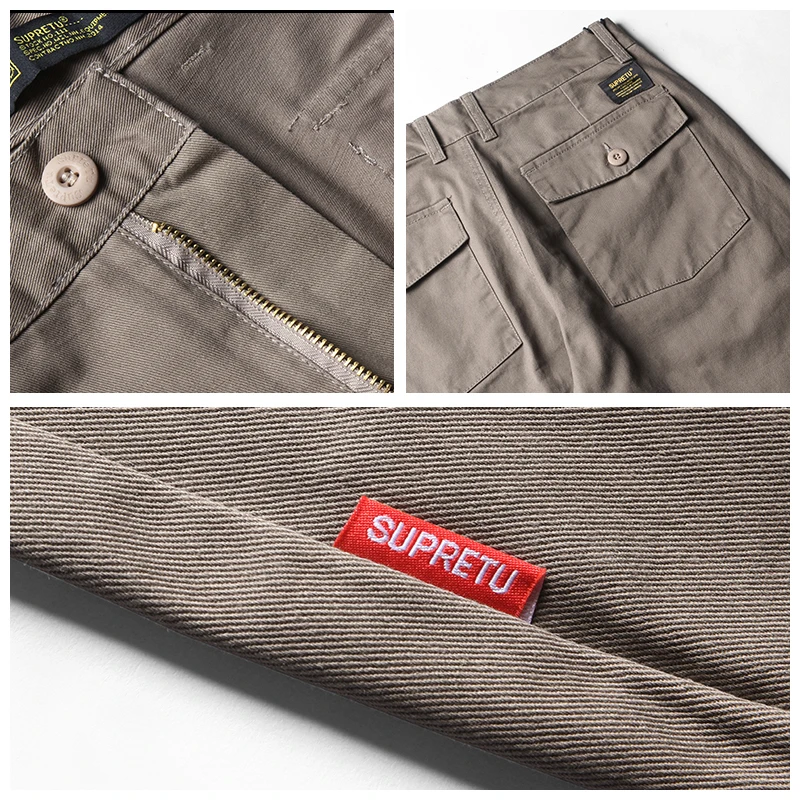 

Cotton Trousers Men Loose Casual Straight Packets Mens Business Pants Male Hight Quality Warm Solid Large Size 3XL A5236