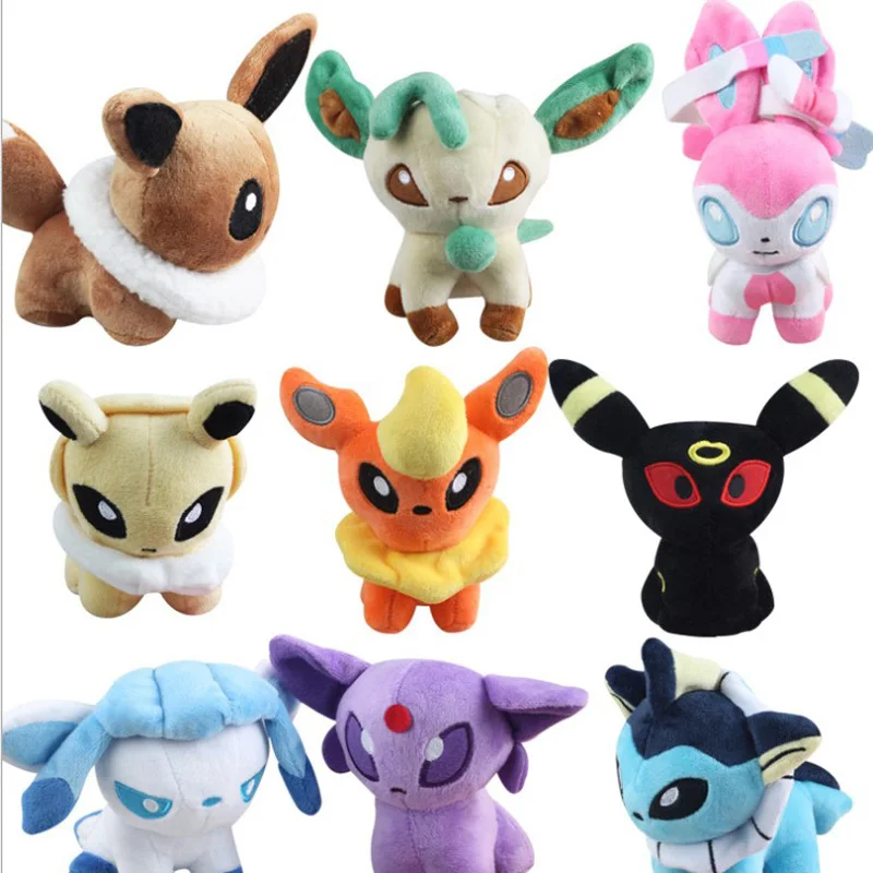 9 Стильные плюшевые игрушки мягкие куклы Umbreon Eevee Espeon Jolteon Vaporeon Flareon Glaceon Leafeon животные мягкие куклы игрушки