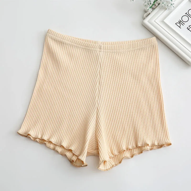 Nude Новые женские короткие штаны летние мягкие хлопковые Бесшовные Короткие штаны юбка дышащие шорты размера плюс - Цвет: Nude
