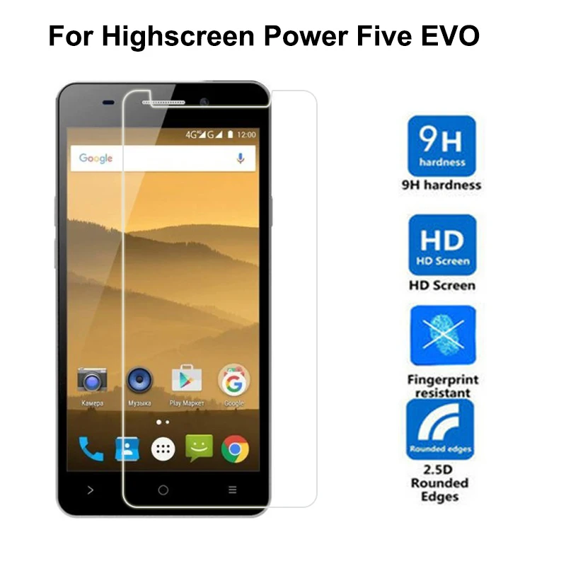 Highscreen Power Five Evo защитная пленка из закаленного стекла Взрывозащищенный ЖК-экран