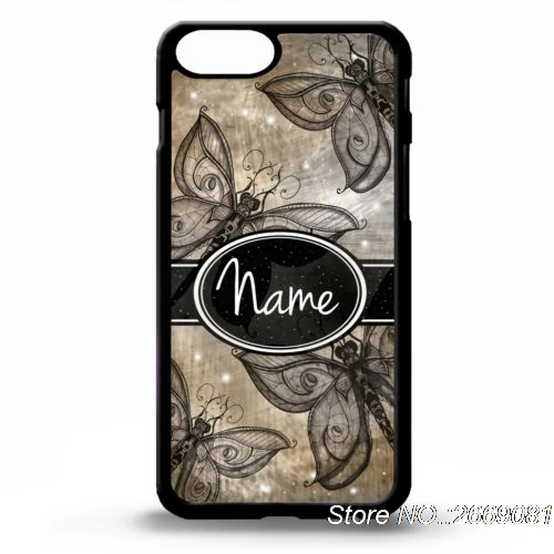 Бабочка стрекоза старинные картины девчушки индивидуальный имя крышки